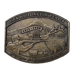 Belt Buckle NRA Whittington Center Preserving Our Shooting Heritage 15 Years